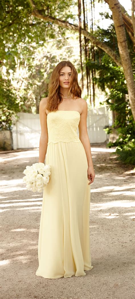 Lauren Ralph Lauren Wedding Sweet And Modern A Pale Yellow Bridesmaid