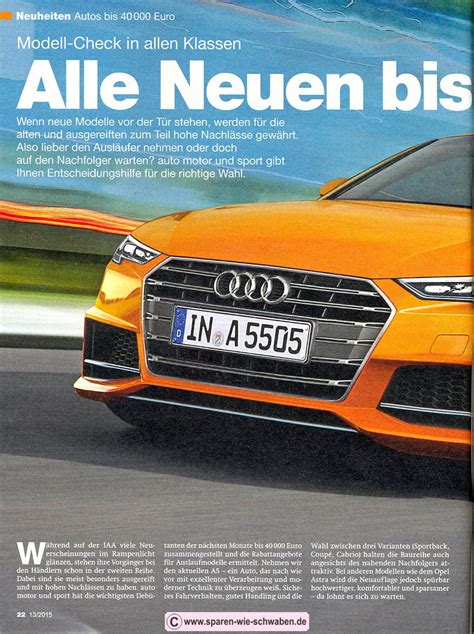 Abo Pr Mie Testbericht Zeitschrift Abo Auto Motor Und Sport