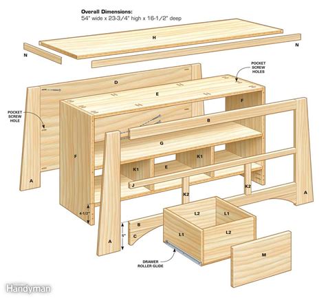 These free diy tv stand plans will help you build not only a place to sit your tv but also a place to store your connected devices and media. DIY TV Stand | The Family Handyman