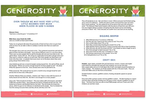 Find all the coloring pages you want organized by topic and lots of other kids crafts and kids activities at. Generosity: Children's Disability Ministry Curriculum ...