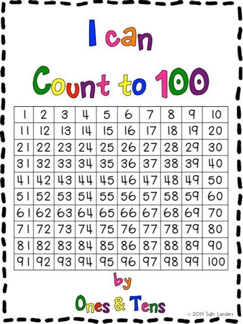 Counting To 100 Freebie Kindergarten Homework Packet On Teachers Pay