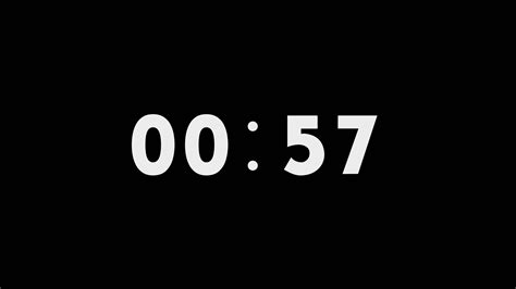 1 Minute Countdown Timer Flat Design 1 Minute Timer Countdown Timer