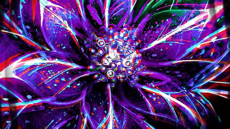 Purple White Fractal Flower Art Abstraction Hd Abstract Wallpapers Hd