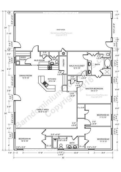 40x60 Pole Barn House Floor Plans Home Design Ideas