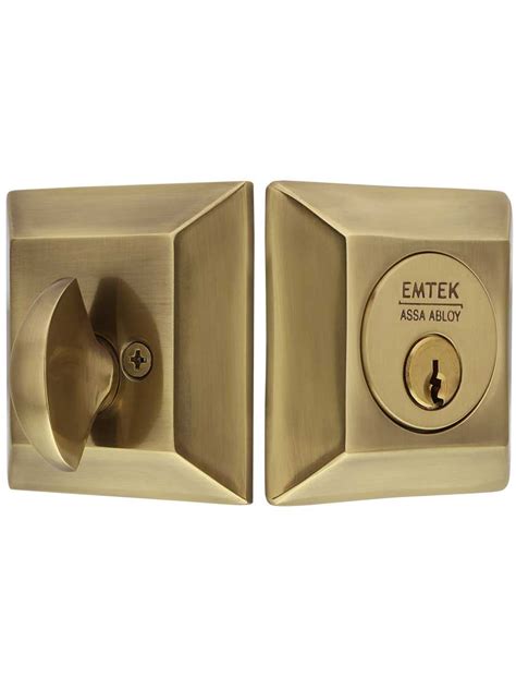 Quincy Solid Brass Single Cylinder Deadbolt House Of Antique Hardware