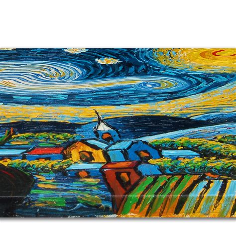 Quadro Notte Stellata Di Van Gogh Falso D Autore X Cm Paesaggi