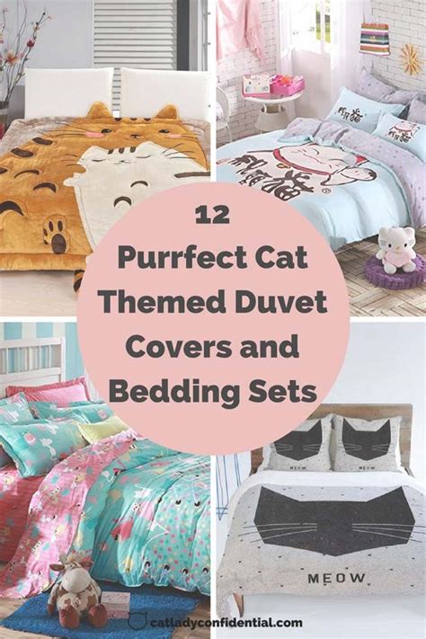 This post contains affiliate links. 12 Purrfect Cat Themed Duvet Covers and Bedding Sets | Cat ...