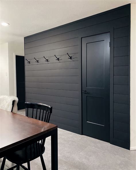 Our Black Shiplap Wall Before After And Tips Vilma Iris Lifestyle