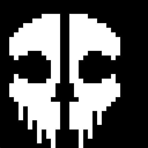 Cod Ghosts Symbol Pixel Art