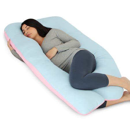 Most versatile pregnancy pillow : PharMeDoc Pregnancy Pillow - U Shaped Body Pillow w/Jersey ...
