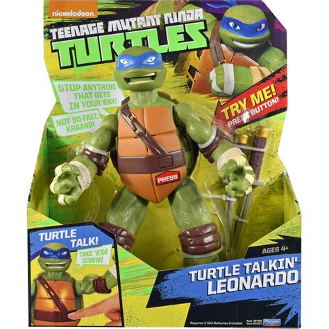 Teenage Mutant Ninja Turtles Giant Talking Leonardo Figure Walmart Com