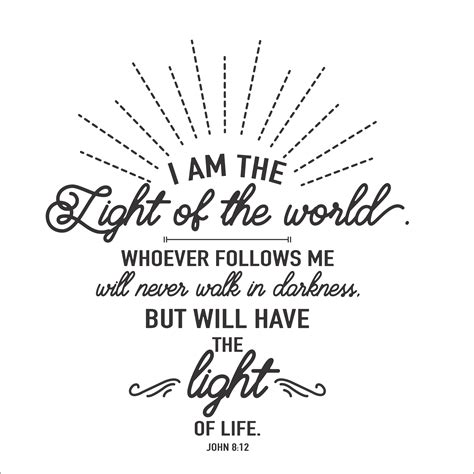 John 812 I Am The Light Of The World Inspirational Pinterest