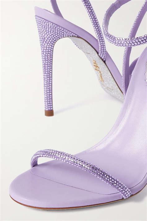 renÉ caovilla ellabritta crystal embellished satin sandals net a porter