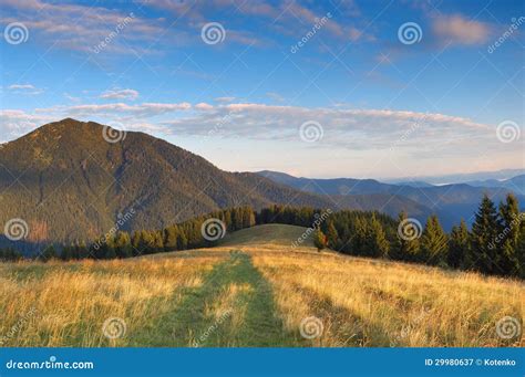 Mountain Morning Stock Image Image Of Holiday Green 29980637