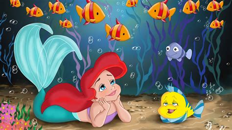 Little Mermaid Disney Fantasy Animation Cartoon