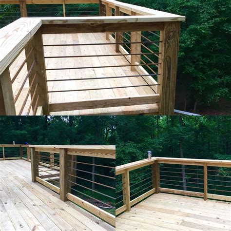 Rebar Handrail On Deck 1000 Deck Railings Deck Railing Diy