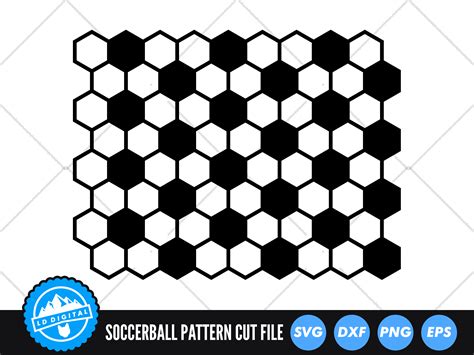 Soccer Pattern Svg Soccer Ball Pattern Cut File Football Pattern By
