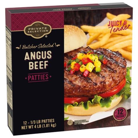 Private Selection Angus Beef Patties Lb Smiths Food And Drug