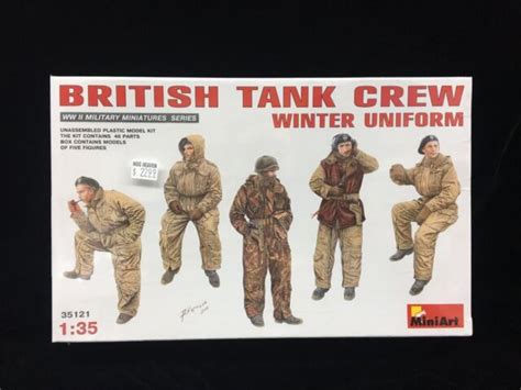 Miniart 35121 135 British Tank Crew Winter Uniform Plastic Model Kit