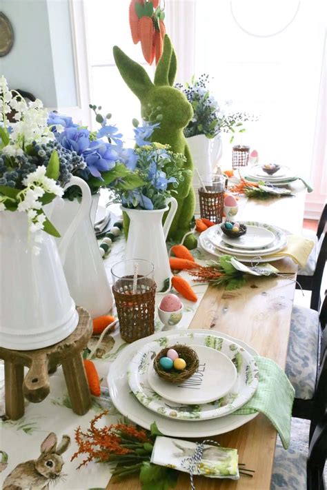 How To Set A Colorful Easter Tablescape Cutertudor