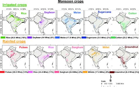 Spatial Distribution Of Crop Extent On Irrigated And Rainfed Croplands