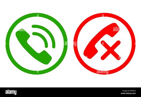 Set Of Phone Icons In Flat Style Vector Illustration Telephone Symbol