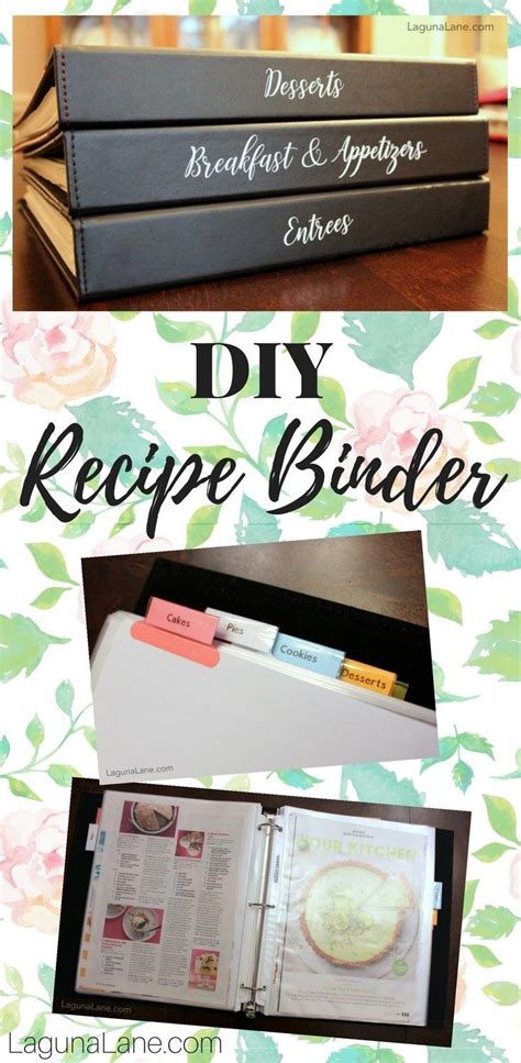 Diy Recipe Binder Organize Your Recipes Laguna Lane Recipe Book