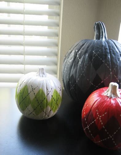 My Sis In Law Made These Argyle Pumpkins A Few Years Back Love Them