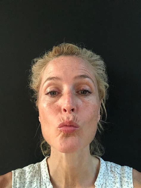 Gillian Andersons Making Faces For Her 52nd Birthday
