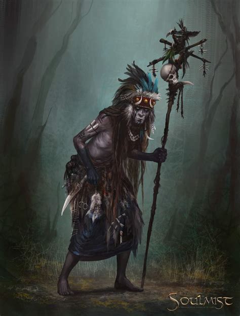 [oc] [soulmist] witch doctor of the yordloth tribe r worldbuilding