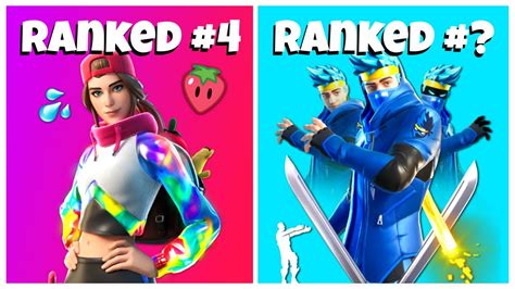 Ranking Every ICON SERIES SKIN In Fortnite Chapter Fortnite Icon Series Skins YouTube