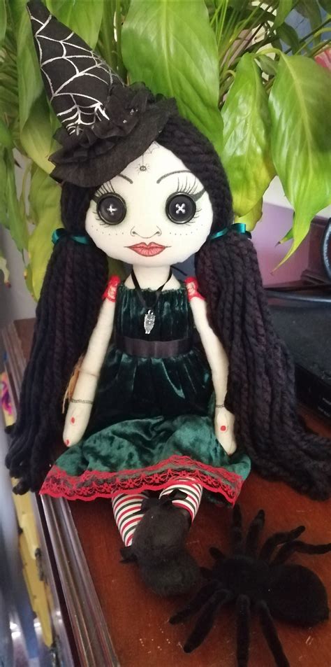 Greta Handmade Spooky Gothic Magical Sweet Goth Art Doll Etsy