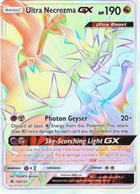 But there are a fair amount of more common pokemon cards that could sell for hundreds or even thousands of dollars. Pokemon Trading Card Game Forbidden Light Single Card Hyper Rare Ultra Necrozma GX 140 - ToyWiz