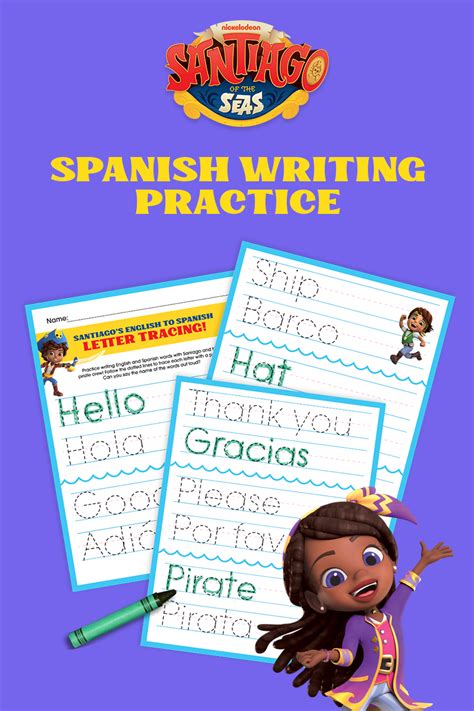 Spanish Writing Practice With Santiago Nickelodeon Parents