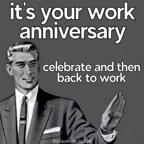 Employee Work Anniversary Quotes Funny Work Anniversary Meme 5 Year