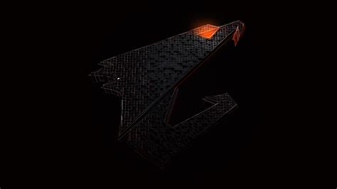 Wallpaper Gigabyte Aorus Logo Pc Gaming Technology Simple Background 3840x2160 Perry28
