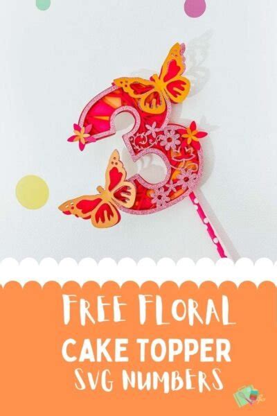 Free Butterfly Cake Topper SVG Number Mandala's ⋆ Extraordinary Chaos