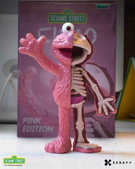 Xxray Elmo Pink Edition By Jason Freeny X Mighty Jaxx Art Toys