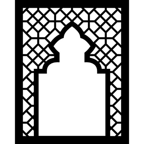 Arabic Arabesque Mosque Frame Islam Buildings Ornament Icon