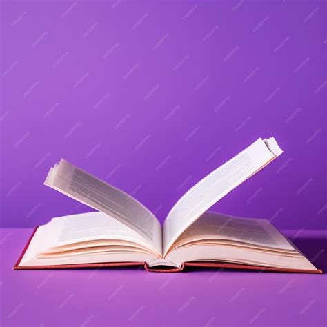 Premium AI Image | Overhead view of open book with empty blank white