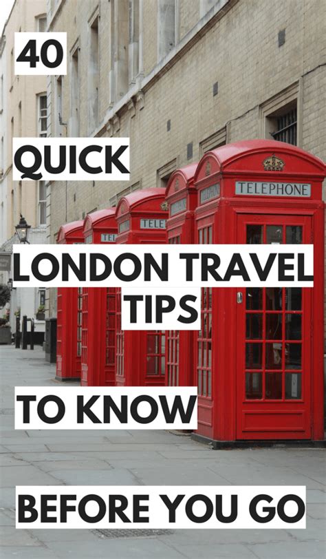 40 Quick London Travel Tips You Must Know Before Visiting In 2017