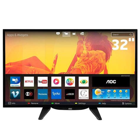 Smart Tv Led 32 Polegadas Aoc Le32s5760 Hdmi E Usb Smart Tv