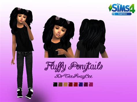 The Sims Resource Fluffy Ponytails Vampires Required