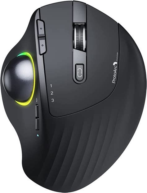 Protoarc Bluetooth Trackball Mouse Wireless Rgb Em01 24g Ergonomic