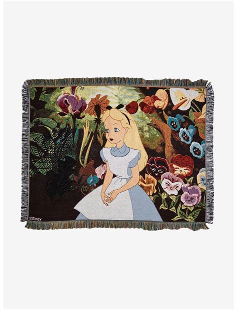 Disney Alice In Wonderland Garden Tapestry Throw Blanket Hot Topic
