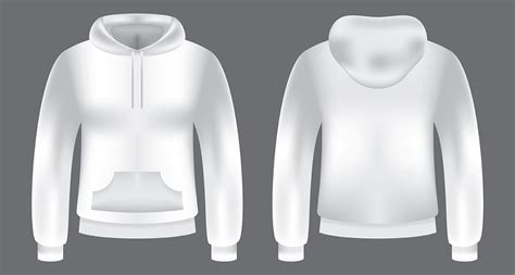 Blank Hooded Sweatshirt Template 187046 Vector Art At Vecteezy