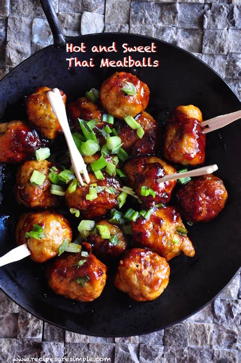 The leftovers can be frozen for later use. Thai Meatballs in Hot and Sweet Sauce - Yum!
