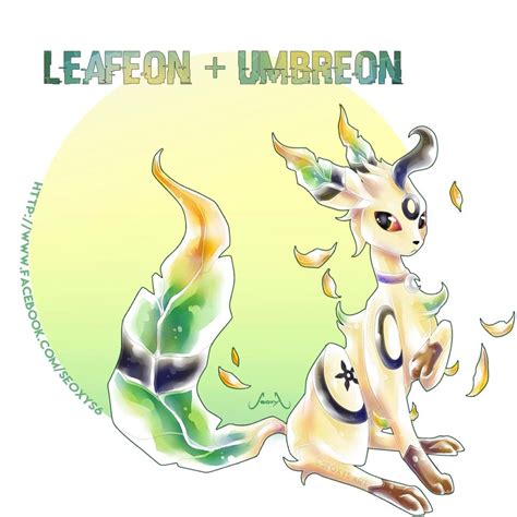 Pokemon Fusion Of Leafeon And Umbreon I Love The Mystical Feel To It