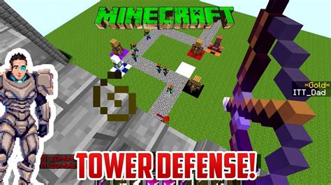 Minecraft We Must Defend Our Tower From Zombies Youtube