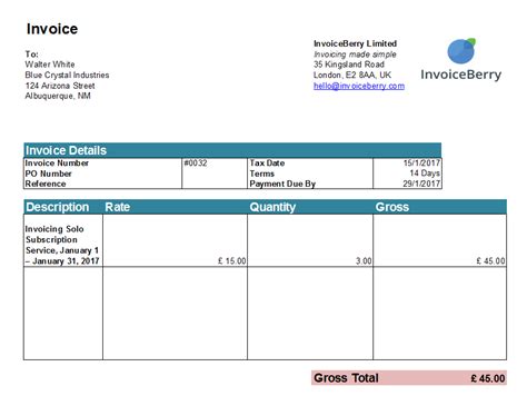 And Here Is The Final Invoice You Can Also Customize It As You Wish